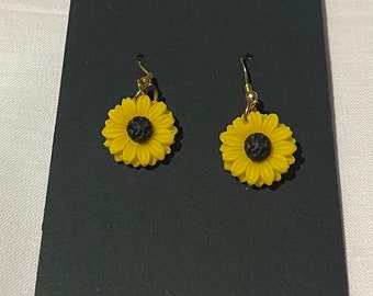 Sunflower Dangle Earrings