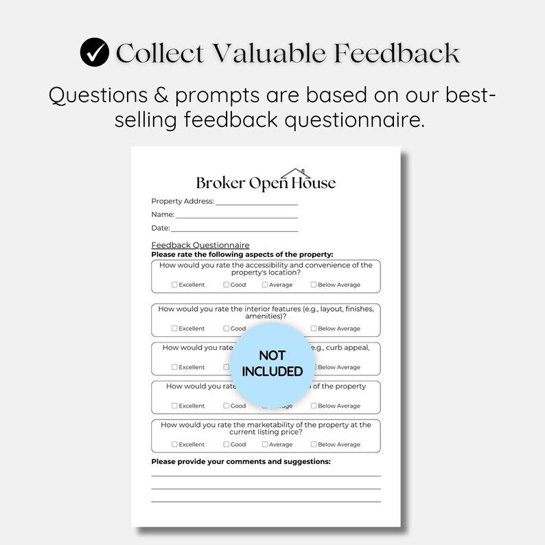 Google Forms Real Estate Broker Open House Feedback Questionnaire ...