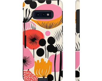 Funda para teléfono Marimekko rosa y naranja: amortiguación y carga inalámbrica
