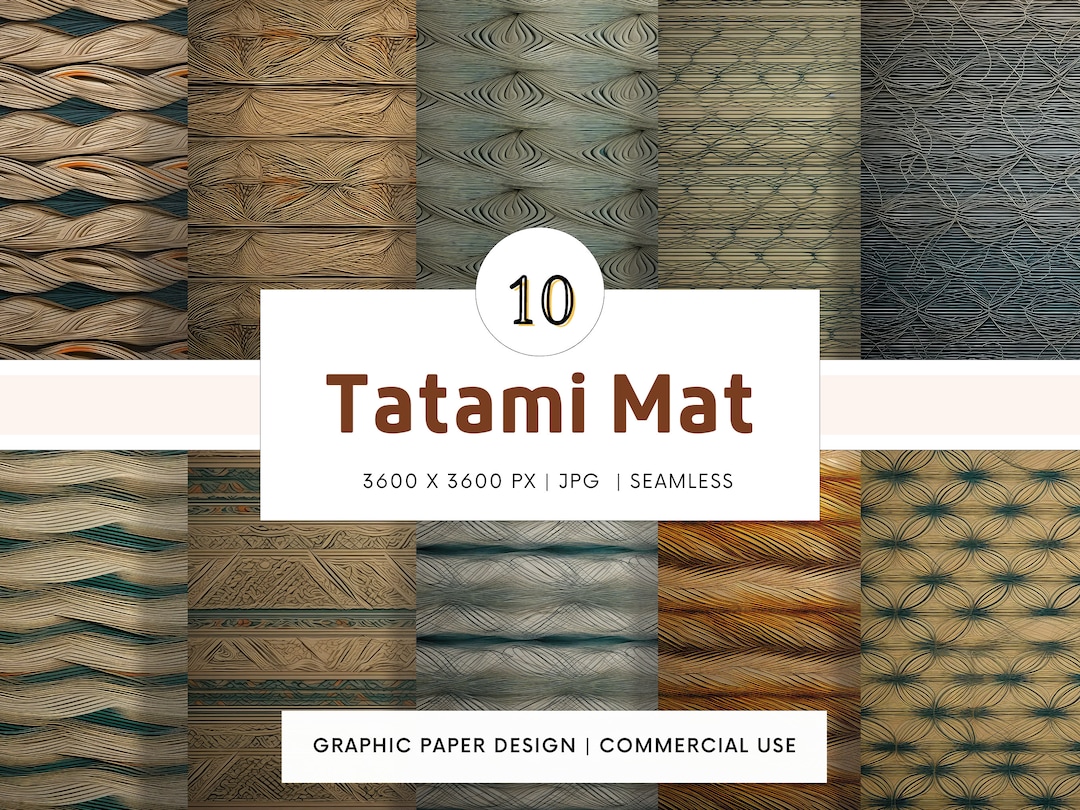 Tatami Mat Digital Paper: 10 Seamless Designs (12x12in JPG) - Etsy