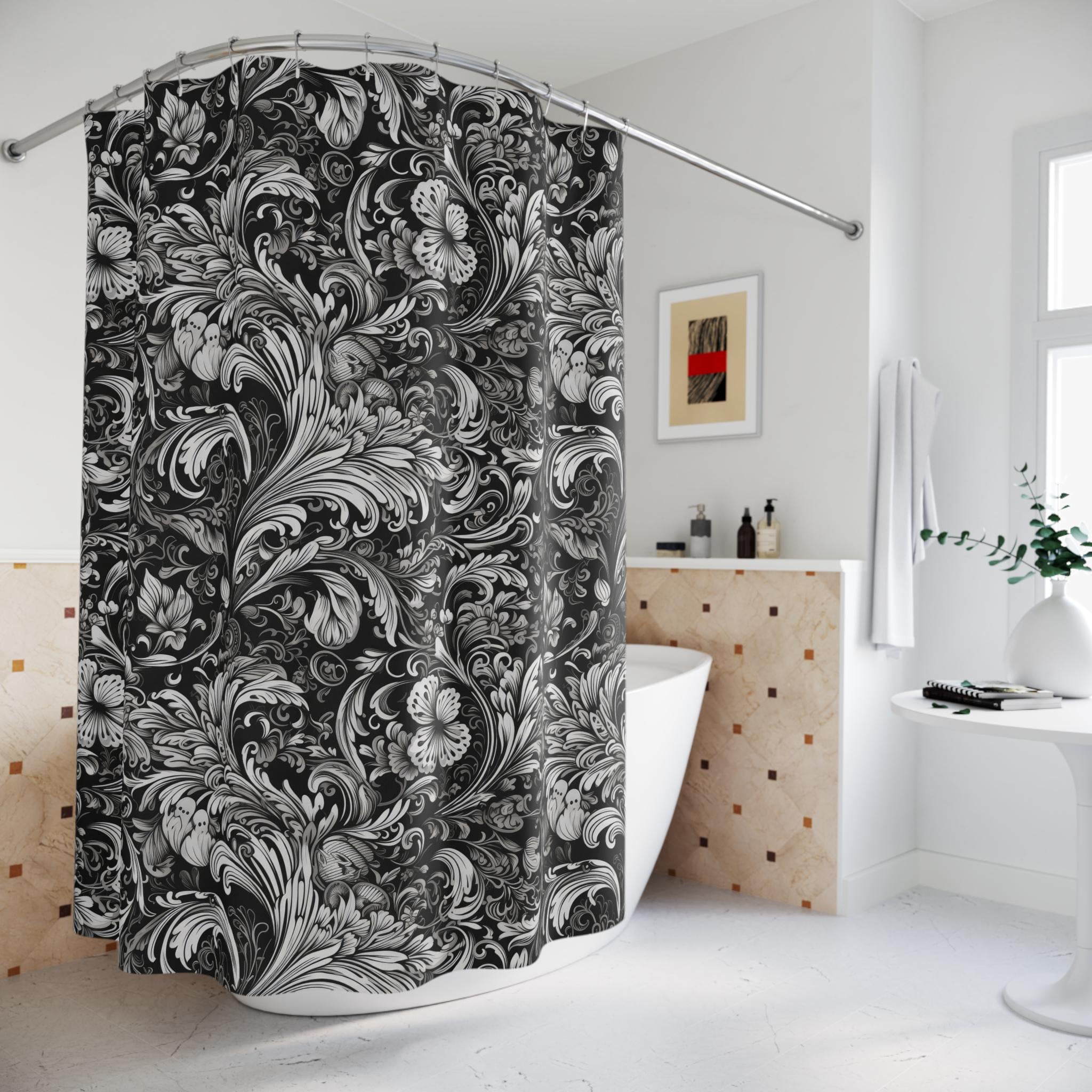 Abat-jour Motif Paisley Noir - 6 Tailles Au Choix, Style Victorien, Franges, Fabrication UK, Neuf