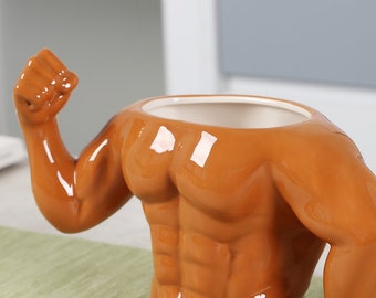 Muscle Man Mug: Bodybuilding Coffee Cup,Fathers Day Gift