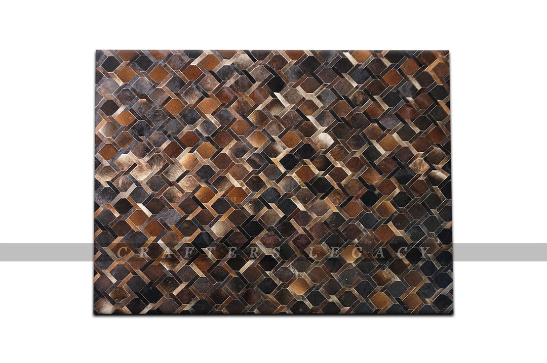 Handcrafted Cowhide Rug 100 Natural Cow Skin Rectangle Rug Hairon