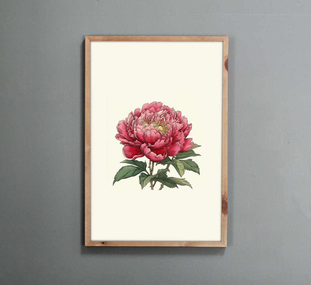 Korean Wall Art, Minhwa Inspired Korean Wall Decor, Korean Art Print