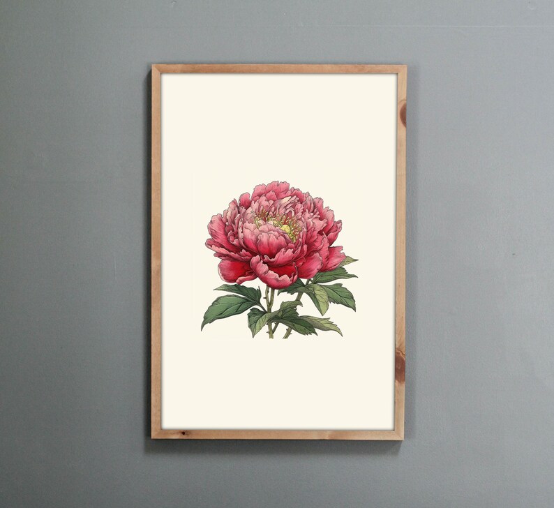 Korean Wall Art, Minhwa Inspired Korean Wall Decor, Korean Art Print