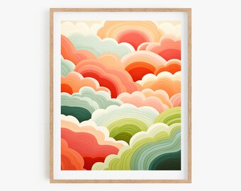 Korean Minhwa Poster: Colorful Asian Style Wall Decor