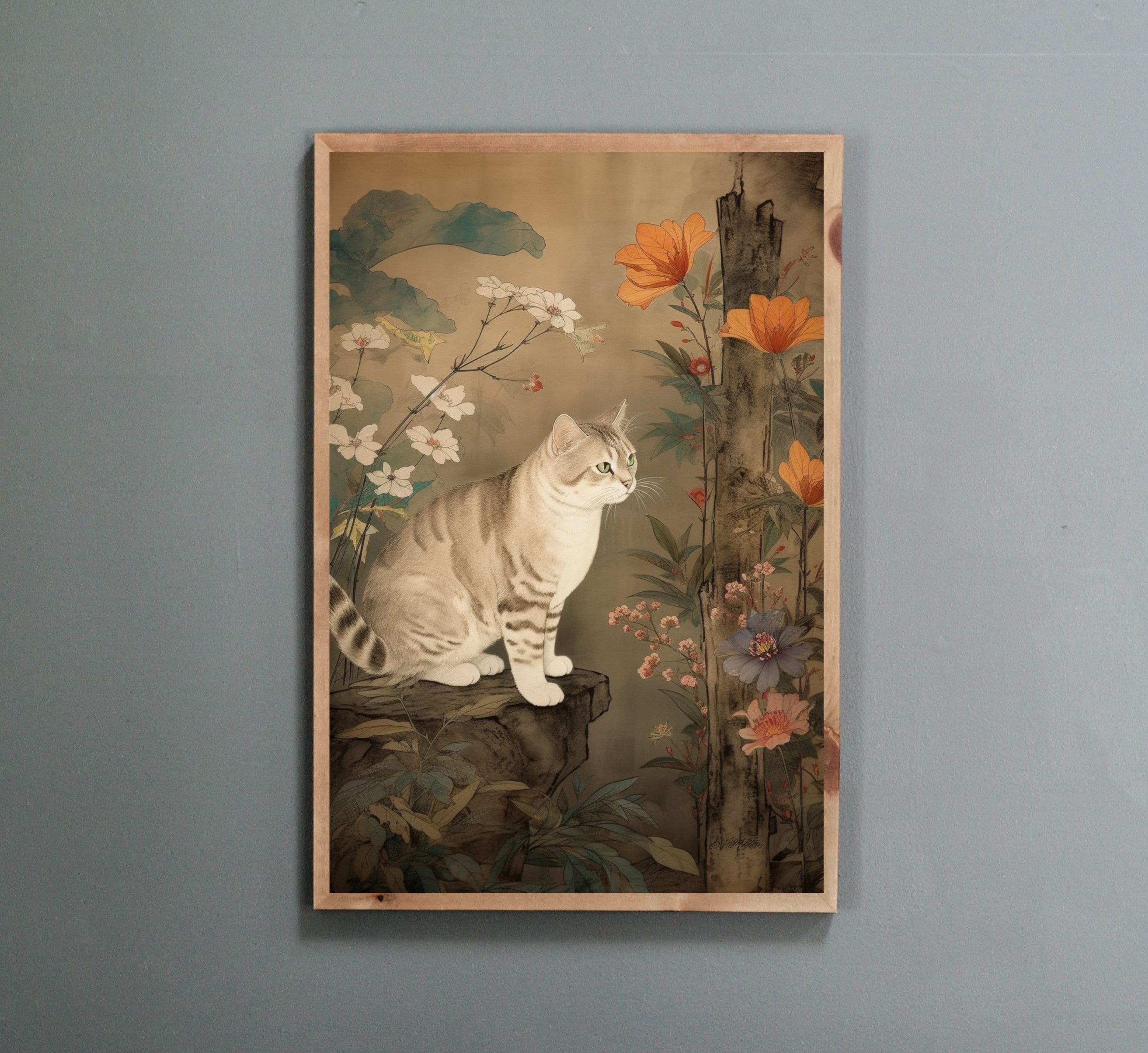  特価ブログのポータルサイト Traditional Korean Minhwa Art Wall Decor Home Inspired Folk ワンピース