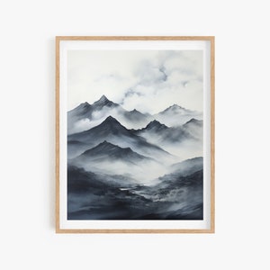 Korean Wall Art Poster, Wall Decor Asian Style Poster, Korean Painting Minhwa Inspired Art Painting