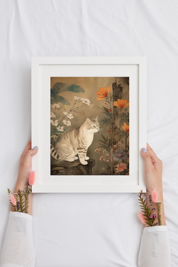 Korean Traditional Minhwa Folk Inspired Home Decor Wall Art
