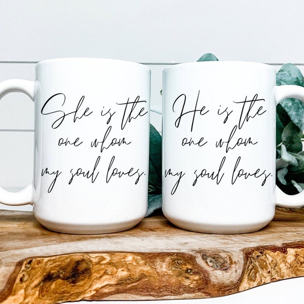 Christian Coffee Mug - Scripture Mug - Bible Verse Mug - Christian Minimalist Gift - Inspirational Gift for her - Spiritual Gift for him