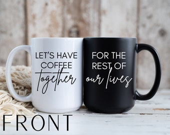 Custom Couples Gift - Coffee Together for the Rest of our Lives -Personalized Wedding Gift -Engagement Gift - Coffee Lovers Anniversary Gift