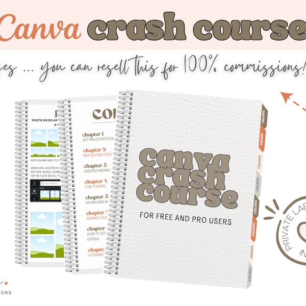 Canva Crash Course with 100% Resell Rights | PLR Course
