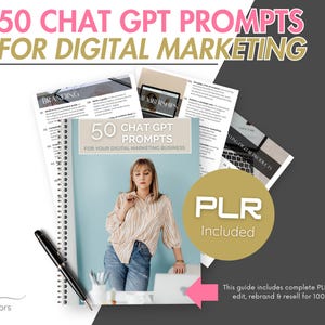 50 Chat GPT Prompts for Digital Marketing  | Resell for 100% Profits!