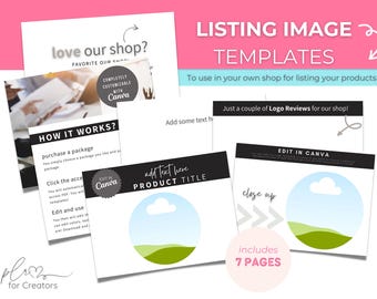 Listing Image Templates for you to use on your own shop listings