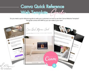 Canva Website Template Quick Reference Guide (MRR Included)