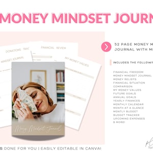 Money Mindset Journal | 52 page Journal with MRR!