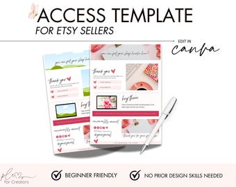 Editable Etsy Seller Access File | How to attach your product for your customer!