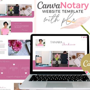 Canva Notar Website Template: Anpassbare PLR Template