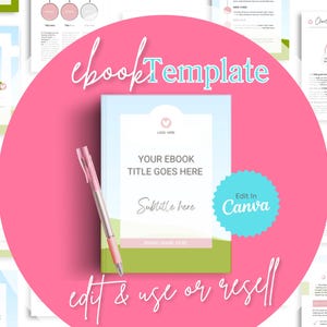 55 page eBook Template | Beautifully designed eBook or Guide with Resell Rights!  | Perfect for Etsy Sellers! Includes MRR!