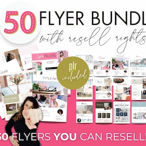 50 Customizable PLR Flyers that you can sell in your shop | Canva Flyers