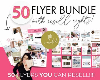 50 konfigurowalnych ulotek PLR, które możesz sprzedawać w swoim sklepie | Canva Flyers