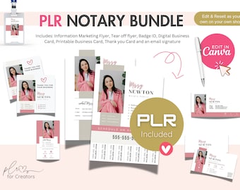 Notary Focused Marketing Bundle | PLR Included!