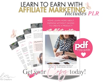 Learn how to earn with Affiliate Marketing |  Now includes PLR!!!