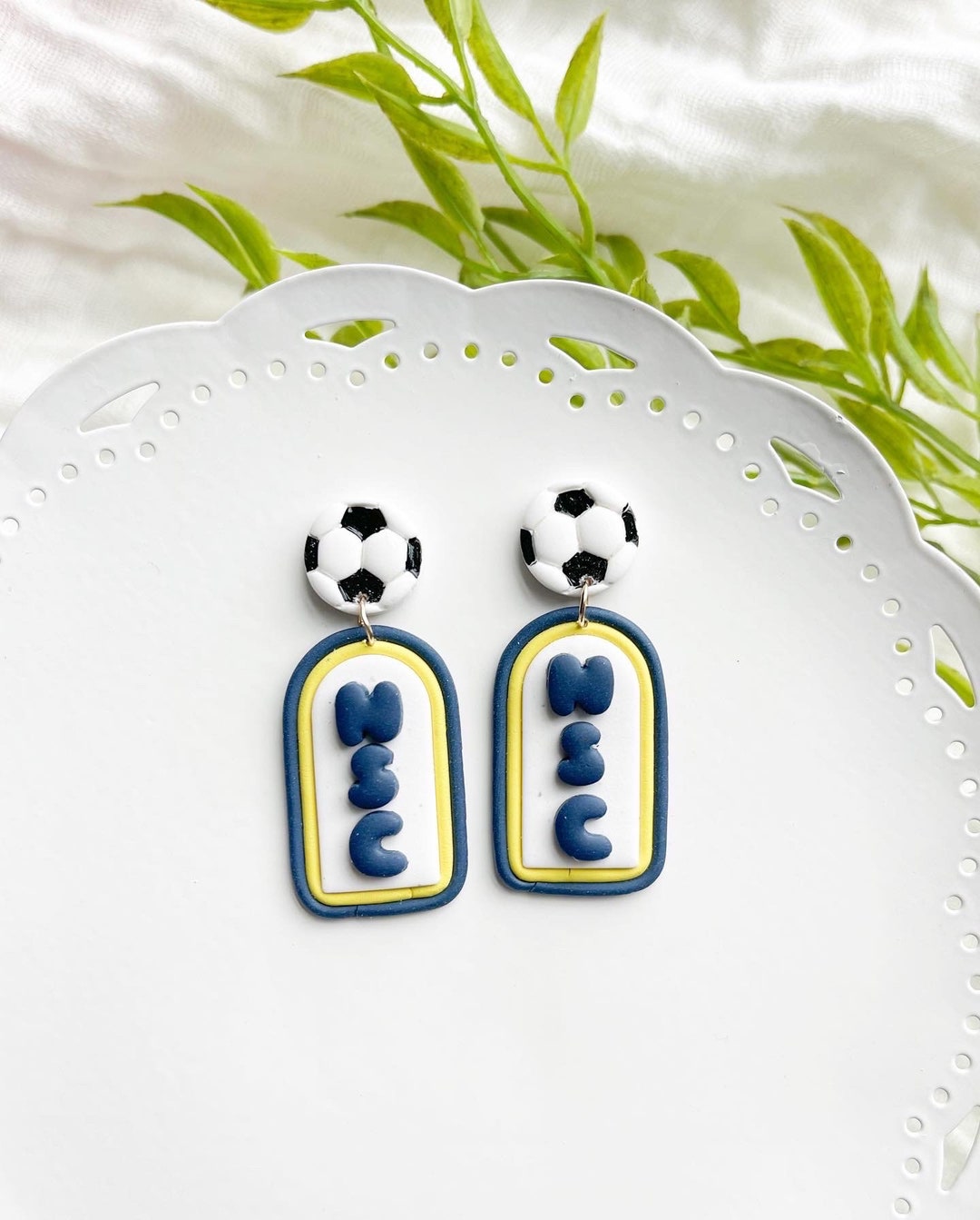 Nashville Soccer Club Earrings, Soccer Earrings, Nashville Earrings
