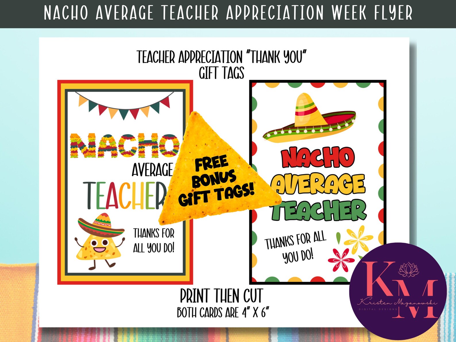 Nacho Average Teacher Appreciation Week Flyer: Printable Canva Template ...