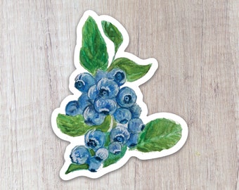 Blueberries Vinyl Sticker