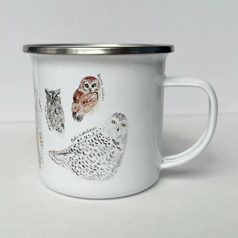 BrushandBarkLLC Owls Camp Mug