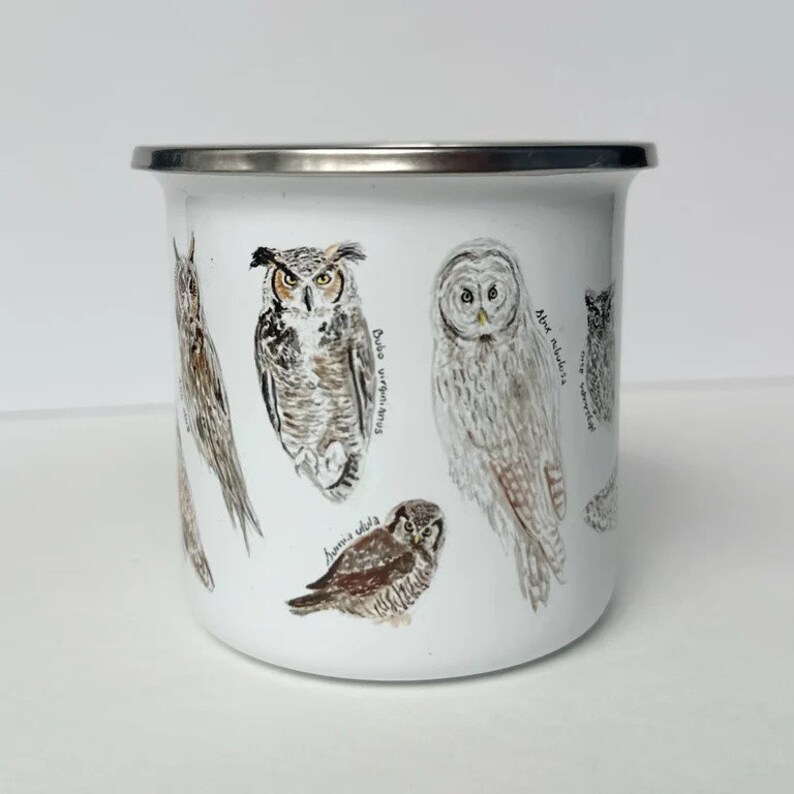 BrushandBarkLLC Owls Camp Mug - Thumbnail 3