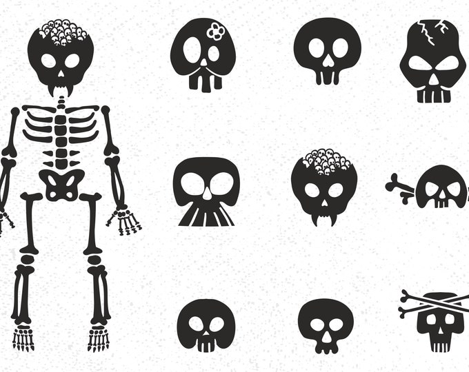 Skeleton Parts SVG, Skeleton Bones Svg, Body Parts Svg, Skeleton Parts ...