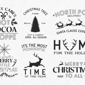 Farmhouse Christmas SVG Bundle (Digital Download)