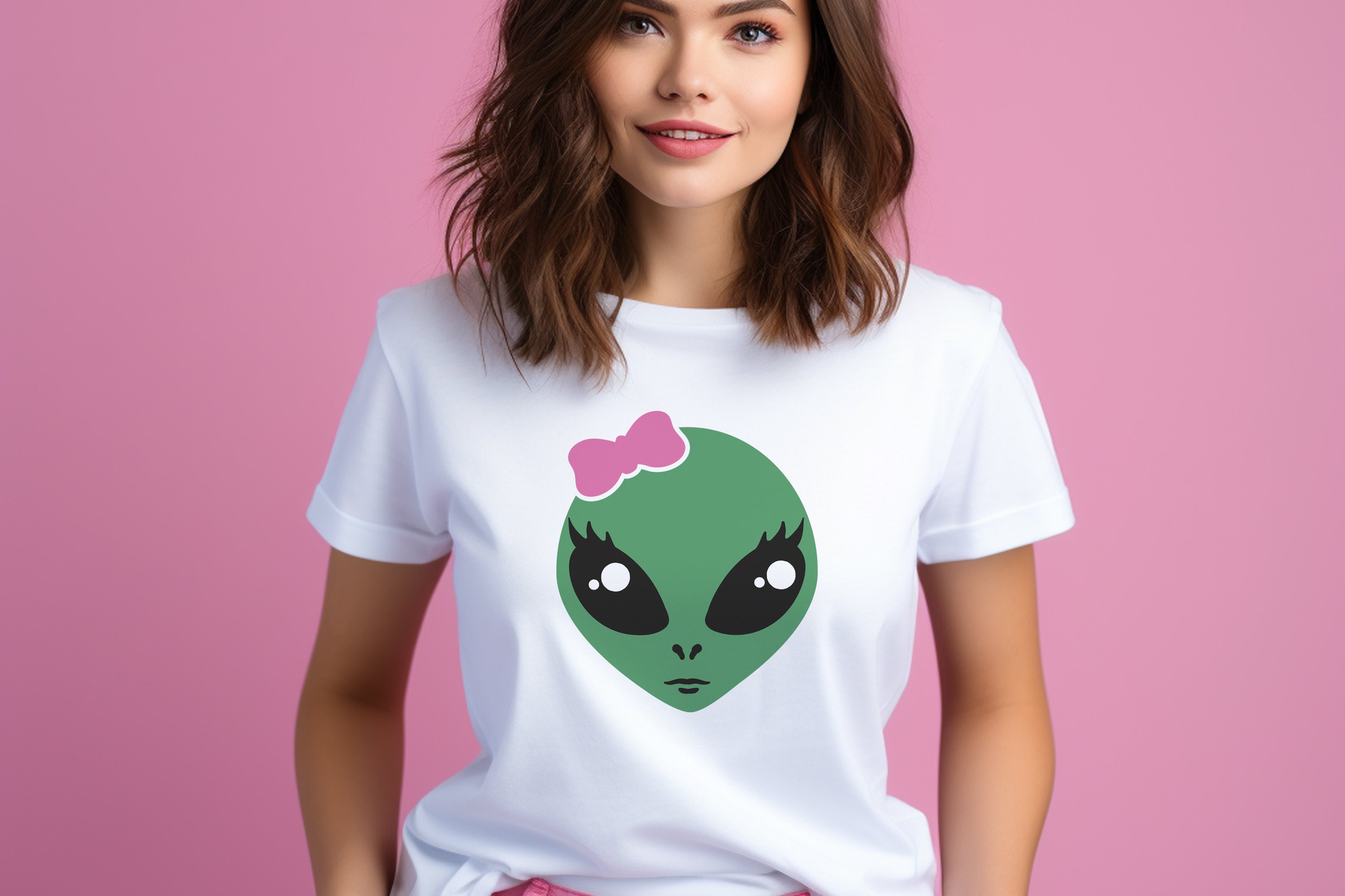 Cute Alien SVG, Funny Alien Cricut File, UFO Svg, Retro Alien Design ...