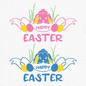 Happy Easter SVG, Easter Bunny svg, Bunny svg, Easter SVG, Easter Shirt SVG, Easter Gift For Her Svg, Easter Gift