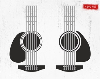 Acoustic Guitar SVG, Guitar Clipart, Cricut Cut File