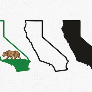 California State Map and Flag Svg, California SVG, US State SVG, United State California svg, California State Map and Flag Cut Files