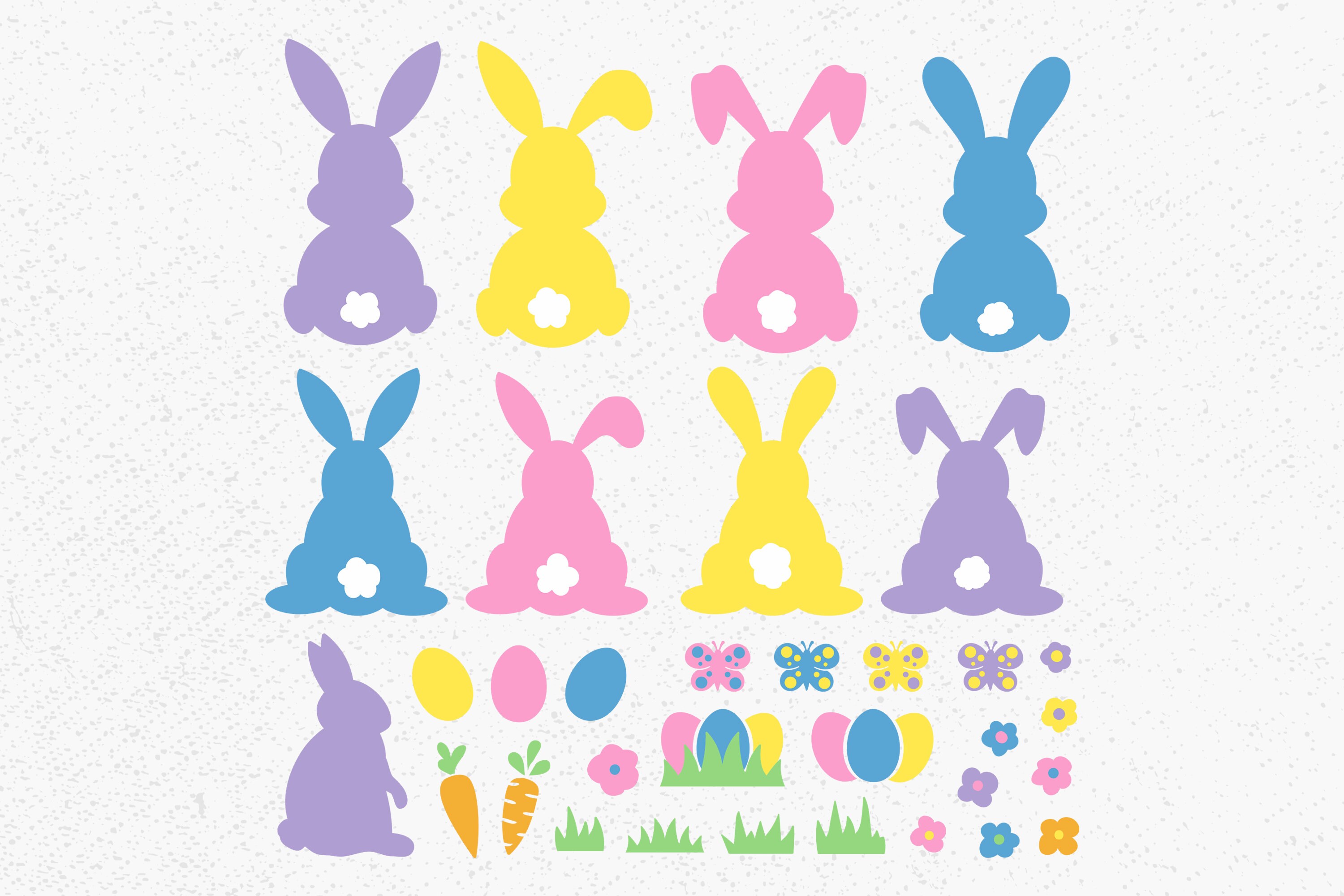 Easter Bunny Bundle Svg, Bunny Bundle Svg, Easter SVG Bundle, Easter ...