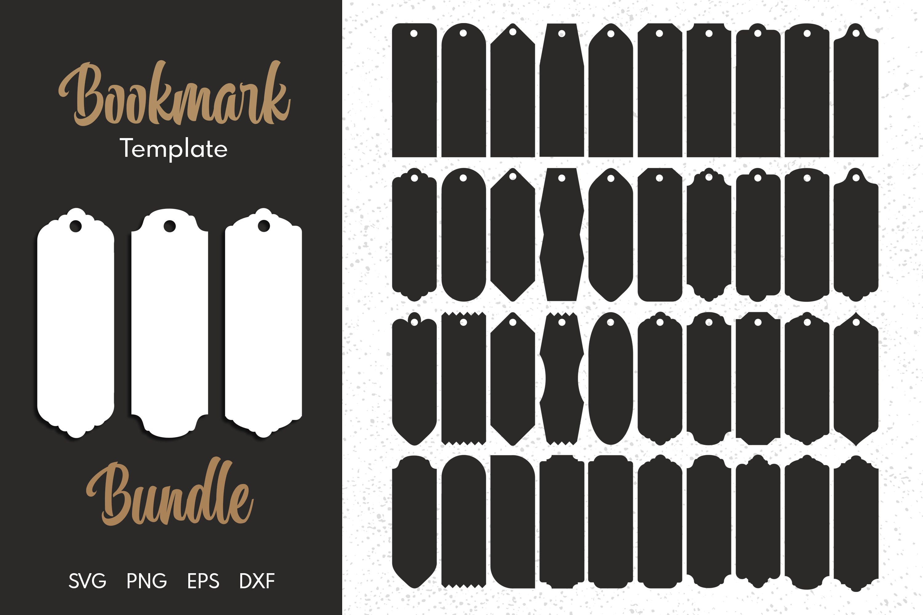 Bookmark Bundle, Bookmark Template Bundle Svg, Bookmark Label Tags ...