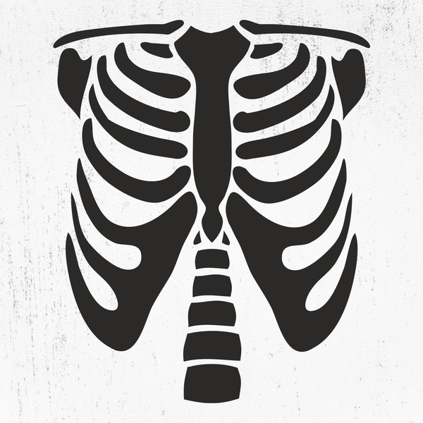 Skeleton torso Svg, Skeleton SVG, Skeleton parts Svg, Skeleton Svg, Halloween skeleton, Skeleton Cut File, Skeleton Bones Svg