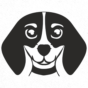 Beagle SVG, Beagle Clipart, Hundekopf, Hunderasse, Dogface, Hundekopf geschnitten Datei, Exclusive Hund, Vektordateien, Hundekopf Zeichnung, Dateien
