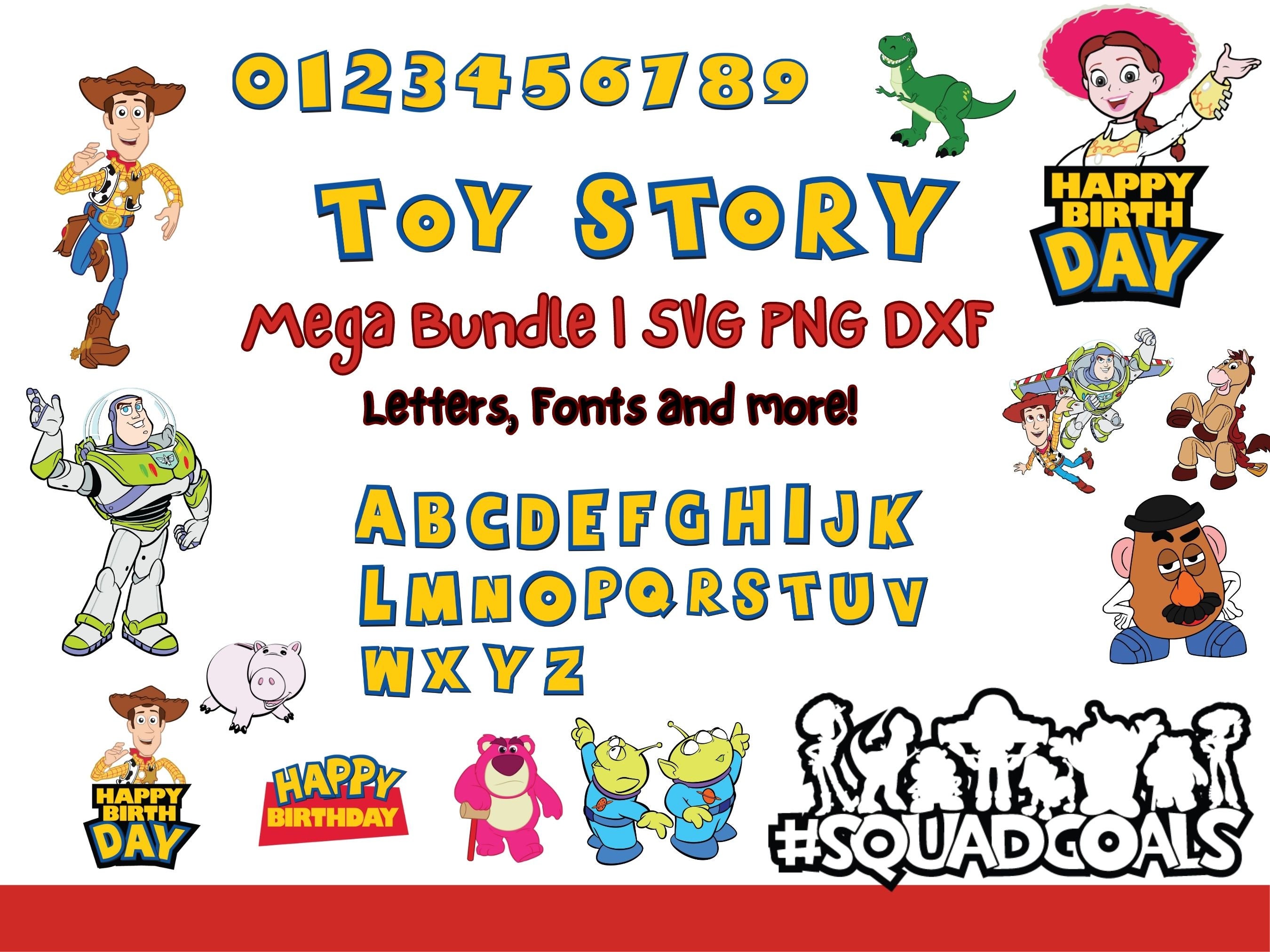 Toy Story Alphabet SVG, Toy Story SVG, Toy Story Font Svg, Toy Story  ClipArt, ToyStory Font Letters and Numbers SVG, ToyStory Svg, Toy Story