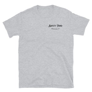 Safety Third Rabbit Cyclist T-Shirt | Shirt for Bikers | Mountain Biking T-Shirt | Father&#39;s Day Gift