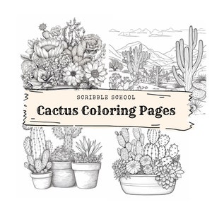 Cactus Coloring Pages
