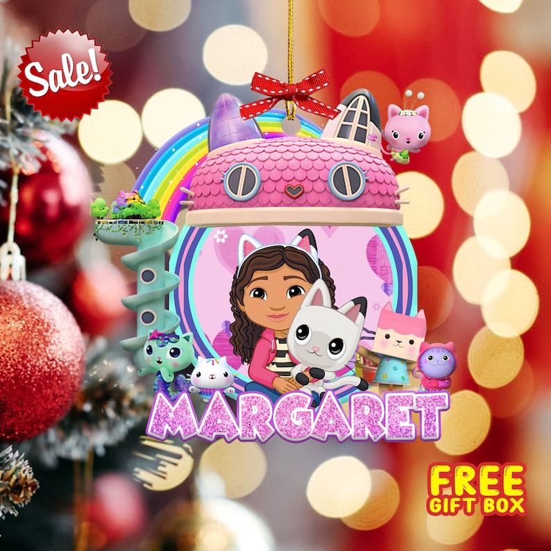 Gabby Christmas Ornament Personalized Gabby's Dollhouse Etsy