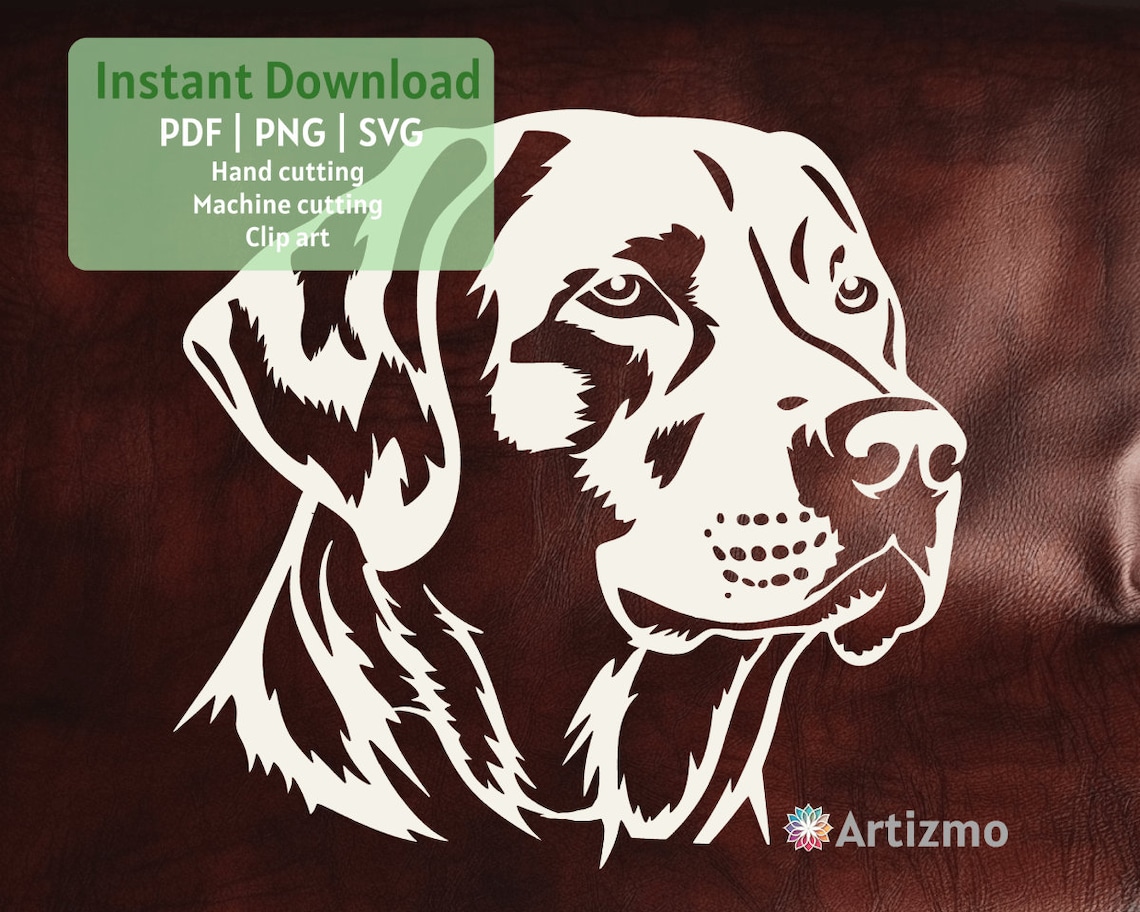 Retriever Labrador Template PDF and PNG for Hand Cutting SVG for Retriever Labrador Template PDF and PNG for Hand Cutting SVG for