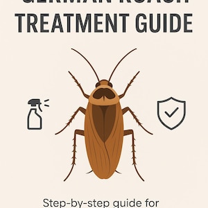 DIY German Roach Treatment Guide | Printable Pest Control Plan + Cleaning Checklist PDF