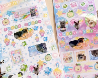 Penpal Stickers - Heisei Retro Inspired stickersheet | Cute, Stamps , Penpal , Cute, Japanese stickers |
