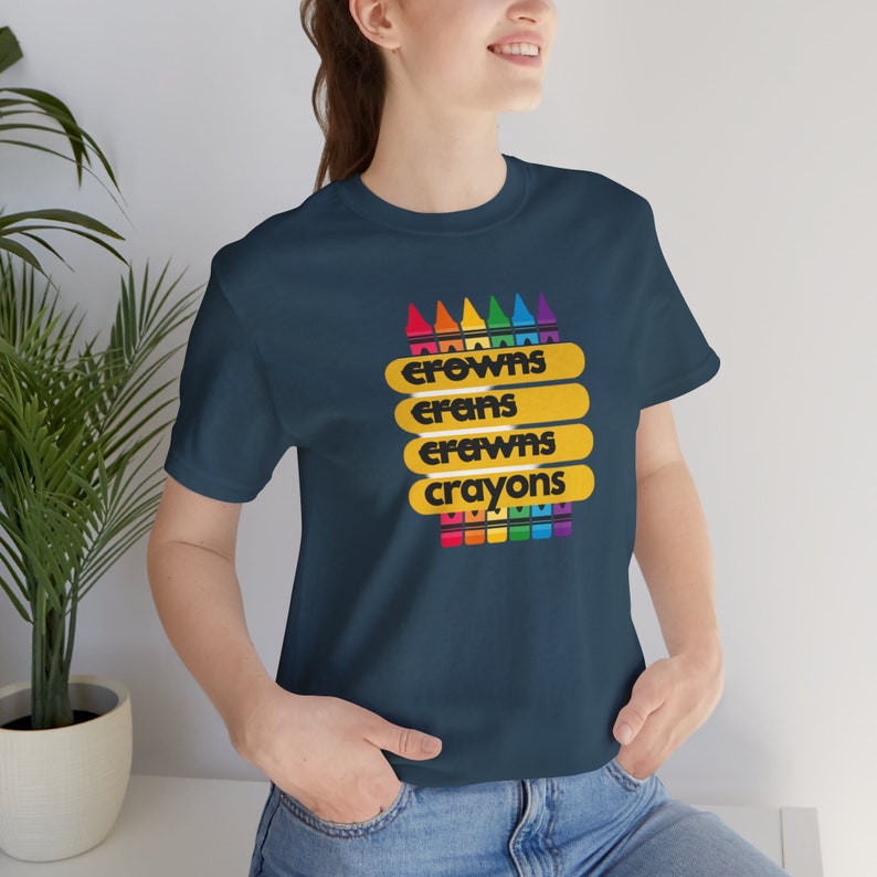 Funny Crayons Pronunciation Shirt Unique Teacher Gift, Art Lovers Tee